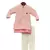Pastel Pink Embroidery Jacket with Kurta and Pant