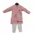 Pastel Pink Embroidery Jacket with Kurta and Pant