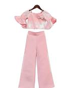 Baby Pink Sequence Top with Pant