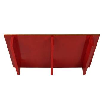 red Home Wooden Patala Pooja Chowki End Table navratri Puja Footstool Diwali decorations Gifts 24 x 15 x 4 Inch 4