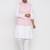 Men's  Pink Waistcoat Linen Solid Designer Nehru Jacket