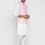Men's  Pink Waistcoat Linen Solid Designer Nehru Jacket