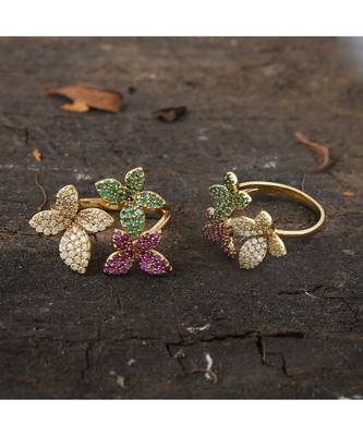 multicolor designer cute beautiful ring 1