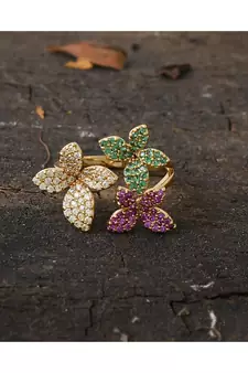 multicolor designer cute beautiful ring