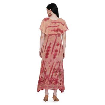 Red printed georgette ethnic-kurtis 2