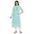 Green printed georgette ethnic-kurtis