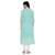Green printed georgette ethnic-kurtis