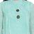 Green printed georgette ethnic-kurtis
