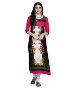 Red printed cotton ethnic-kurtis