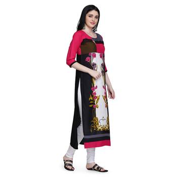 Red printed cotton ethnic-kurtis 4