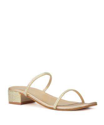 Anne Dual strap embellished sandals 1