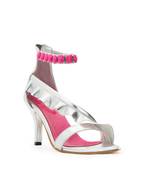 Kylie Metallic ankle strap heels