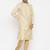 Gold Dupion Silk Solid Straight Kurta Payjama Set