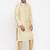 Gold Dupion Silk Solid Straight Kurta Payjama Set