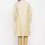 Gold Dupion Silk Solid Straight Kurta Payjama Set