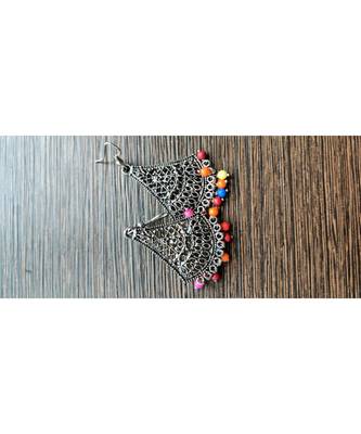 Multicolor silver plated Earrings 2