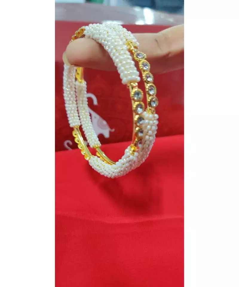 Gold beaded jewellery bangles-and-bracelets