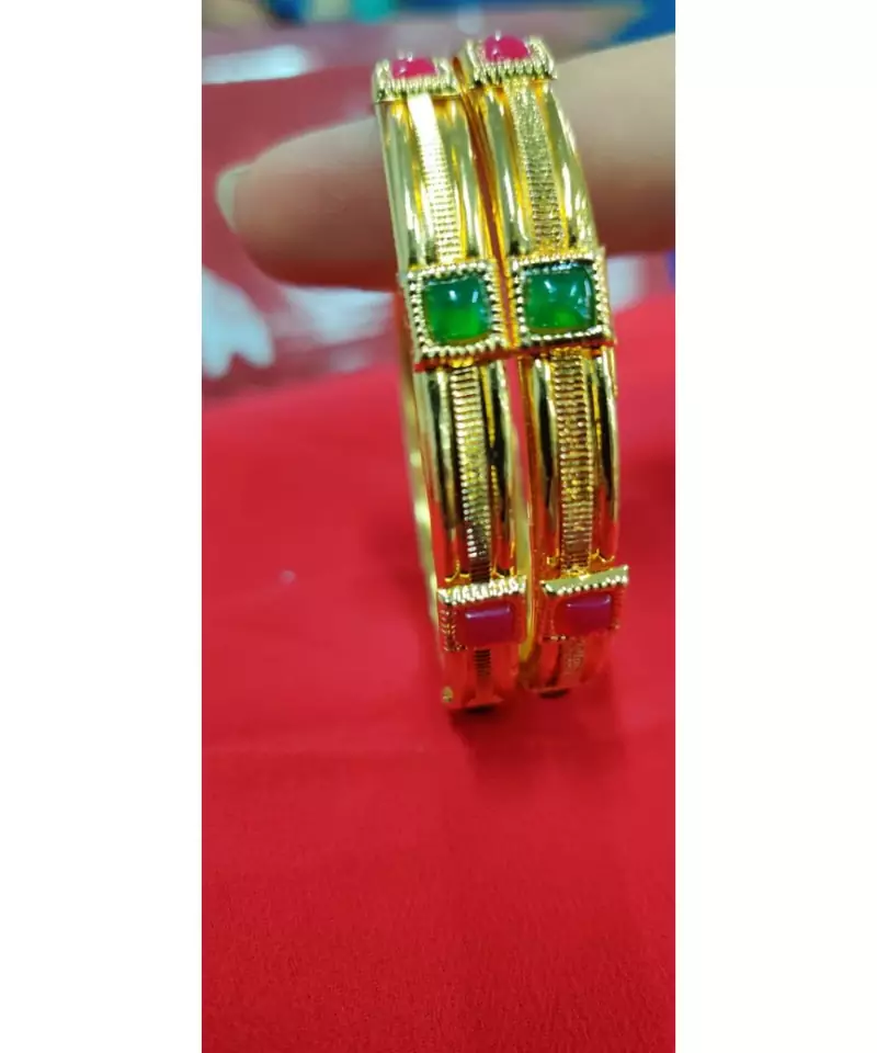 Gold studded jewellery bangles-and-bracelets