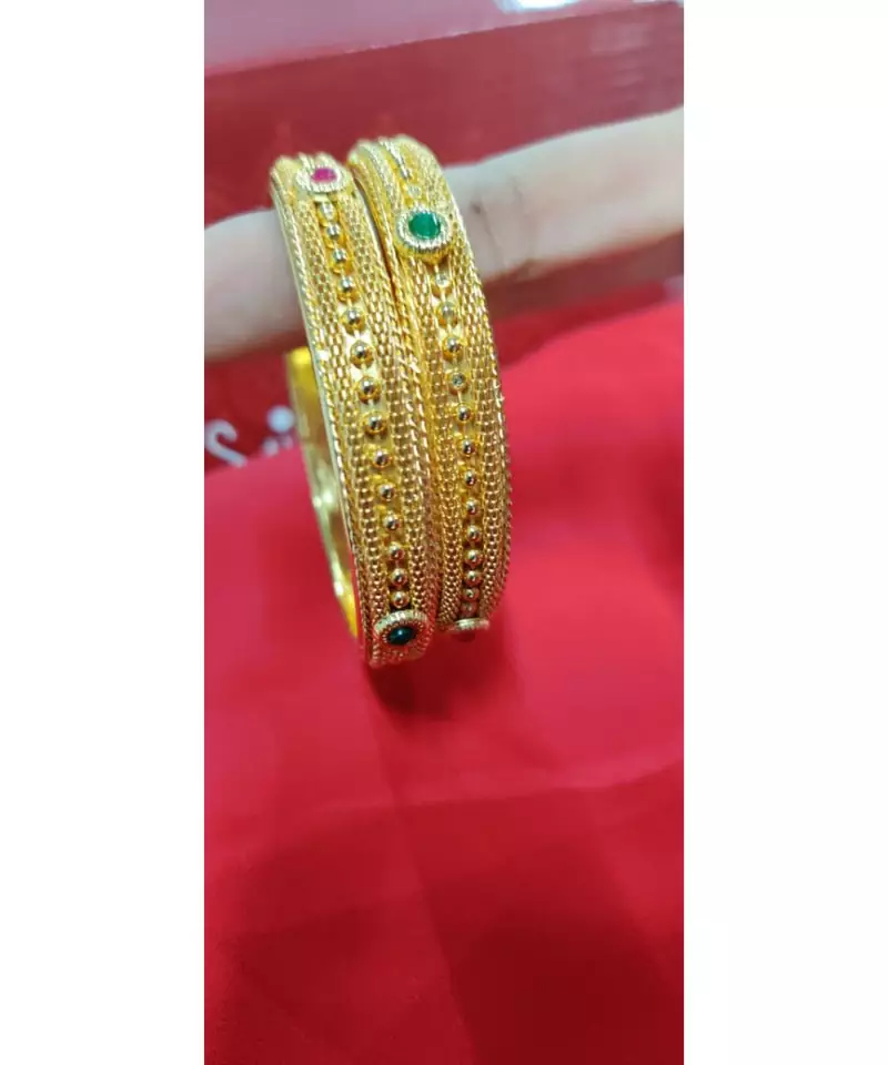 Gold studded jewellery bangles-and-bracelets