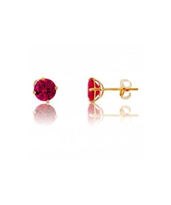 Red stone studs suitable for Kids 1