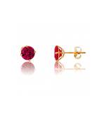 Red stone studs suitable for Kids