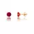 Red stone studs suitable for Kids