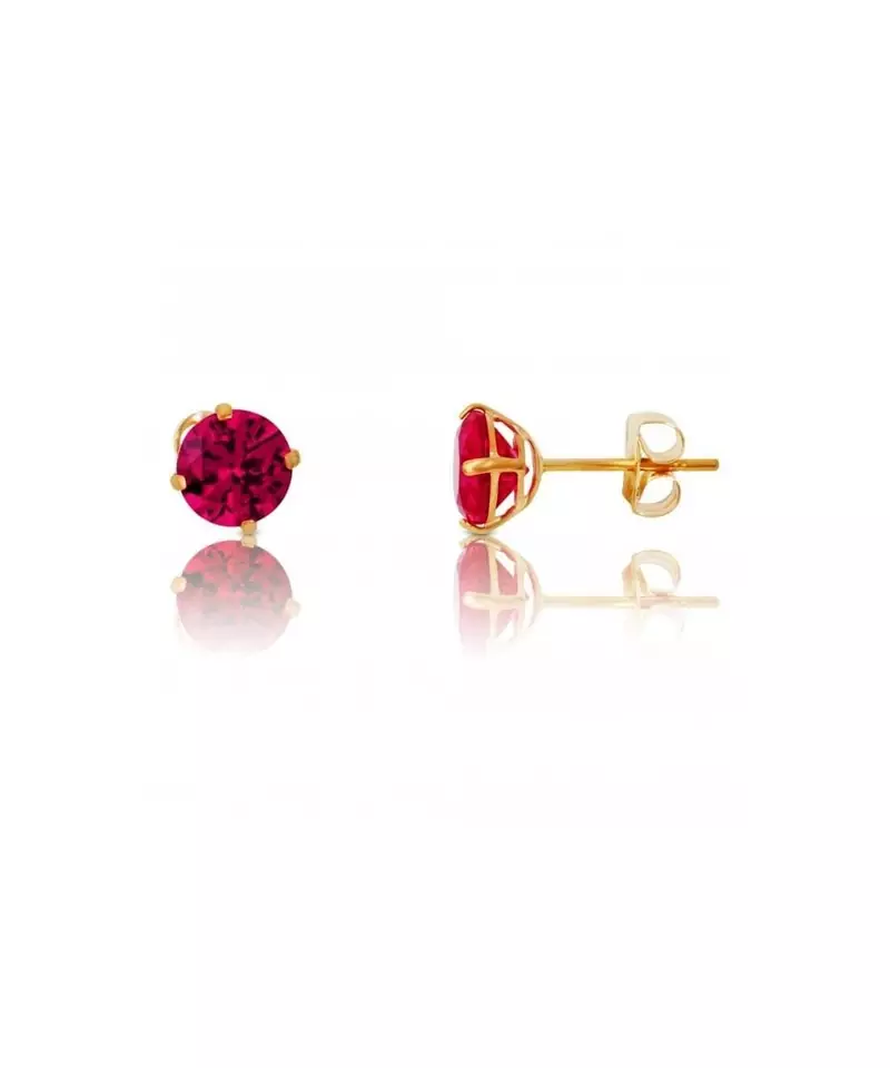 Red stone studs suitable for Kids