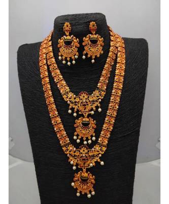 Multicolor studded jewellery necklace-sets 1