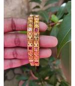 Gold studded jewellery bangles-and-bracelets