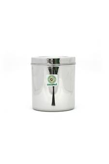coconut Stainless Steel Container/Storage/Deep Dabba - 1 Qty- Diamater - 15.5 cm, (Capacity -2000ML)