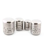 coconut Stainless Steel Container Set, 4-Pieces, Silver (Coconut TCS Matt - 4 pc Set)