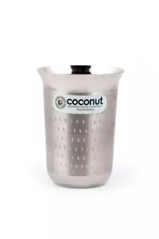 coconut Stainless Steel Shower Glasses - 6pc (250 ML Each)