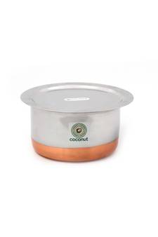 coconut Copper Bottom Tope & Lid Cookware 1000 ML