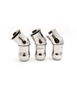 coconut Stainless Steel Water Glass Set of 6 - Diameter 8 cm - Capacity - 200ML Each Glass