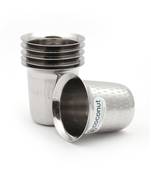 coconut Stainless Steel Mini Tea/Coffee Glasses - 6pc- Capacity -120ML Each Glass