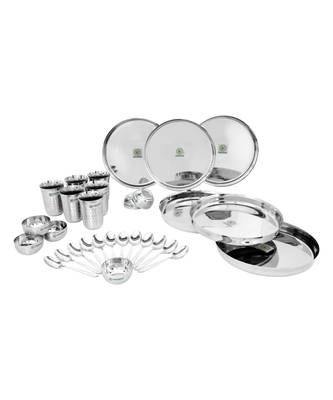 coconut Stainless Steel (Heavy Guage) Joy Dinner Set/Dinnerware & Serveware - 30 Piece 2