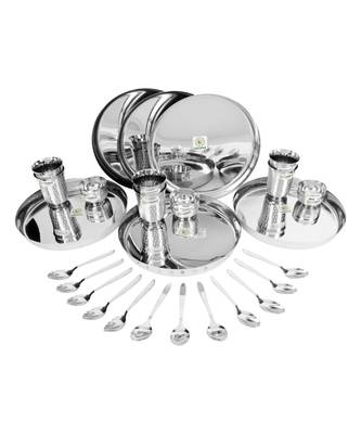 coconut Stainless Steel (Heavy Guage) Joy Dinner Set/Dinnerware & Serveware - 30 Piece 3