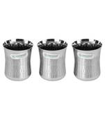 coconut Stainless Steel Heavy Guage Laser Apple Dinner Set/Thali Set - 4 Pcs Set