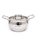 coconut Rexona Cook and Serve 1 LTR -Stainless Steel with Heavy Bottom (Sandwich Bottom)
