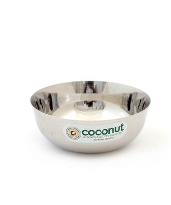 Coconut Stainless Steel Chaliya Bowl/Vati/Katori - Set of 6 - Diamater - 10 cm -Capacity Each Bowl 250ML 2