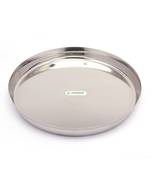 coconut Stainless Steel Heavy Guage Laser Apple Plates Round Dinner Plates - 6 Pcs Set