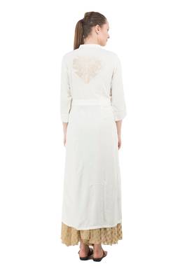 White embroidered cotton cotton-kurtis 2