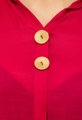 Red embroidered cotton cotton-kurtis 5