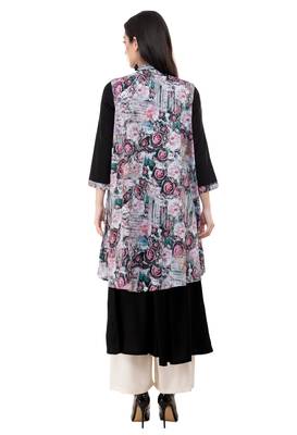 Black embroidered rayon cotton-kurtis 2