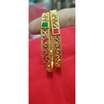 Gold Plated studded jewellery bangles-and-bracelets 4