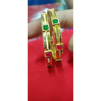 Gold Plated studded jewellery bangles-and-bracelets 3