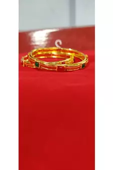 Gold Plated studded jewellery bangles-and-bracelets
