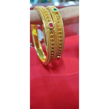 Gold Plated studded jewellery bangles-and-bracelets 2