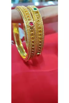 Gold Plated studded jewellery bangles-and-bracelets