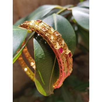 Gold studded jewellery bangles-and-bracelets 3